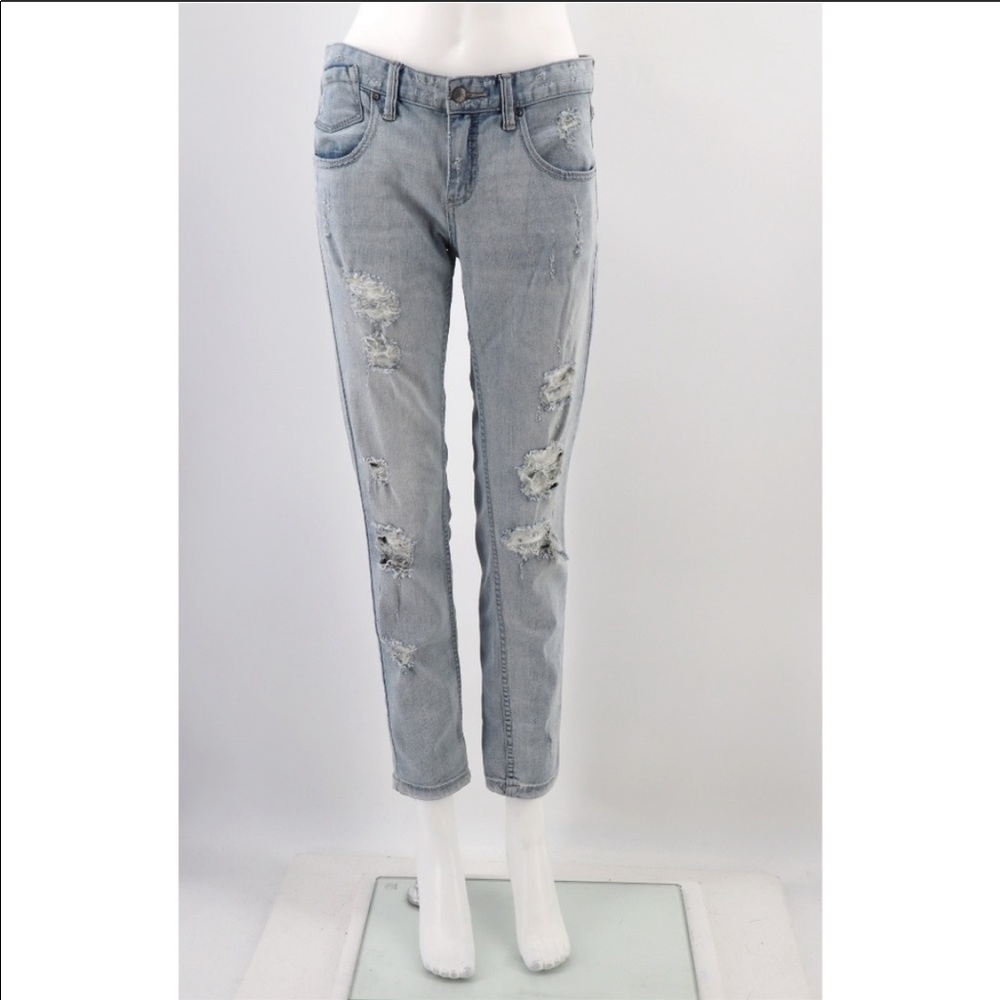 Free People Distressed Skinny Jeans